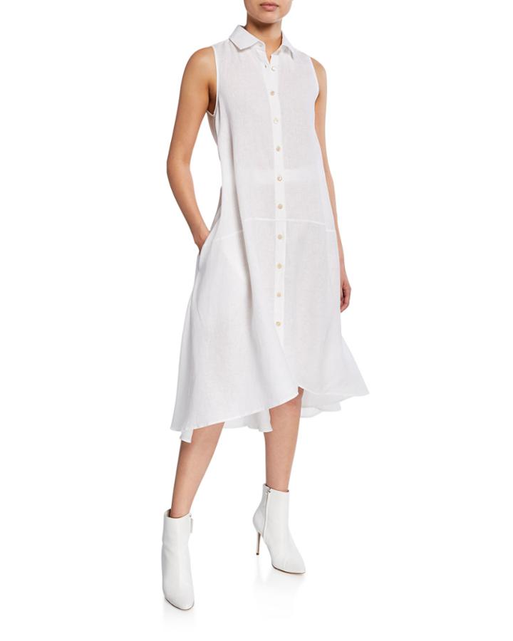 Sedona Sleeveless Button-down Midi