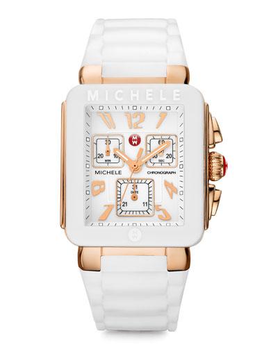 Park Jelly Bean Watch, White/rose Golden