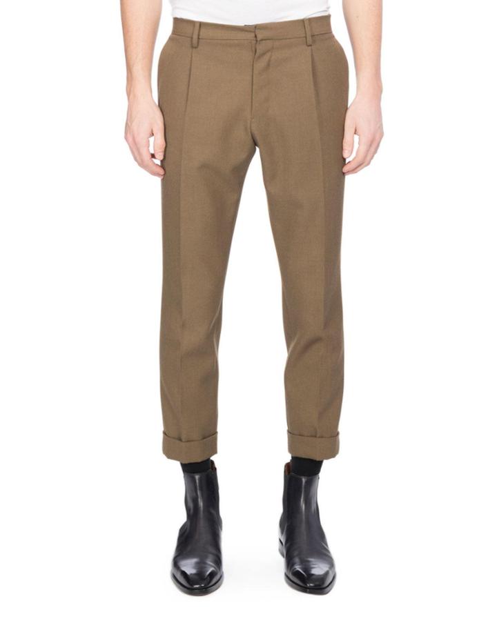 Twill Wool Trousers