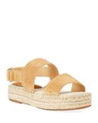 Aubrey Metallic Leather Espadrilles
