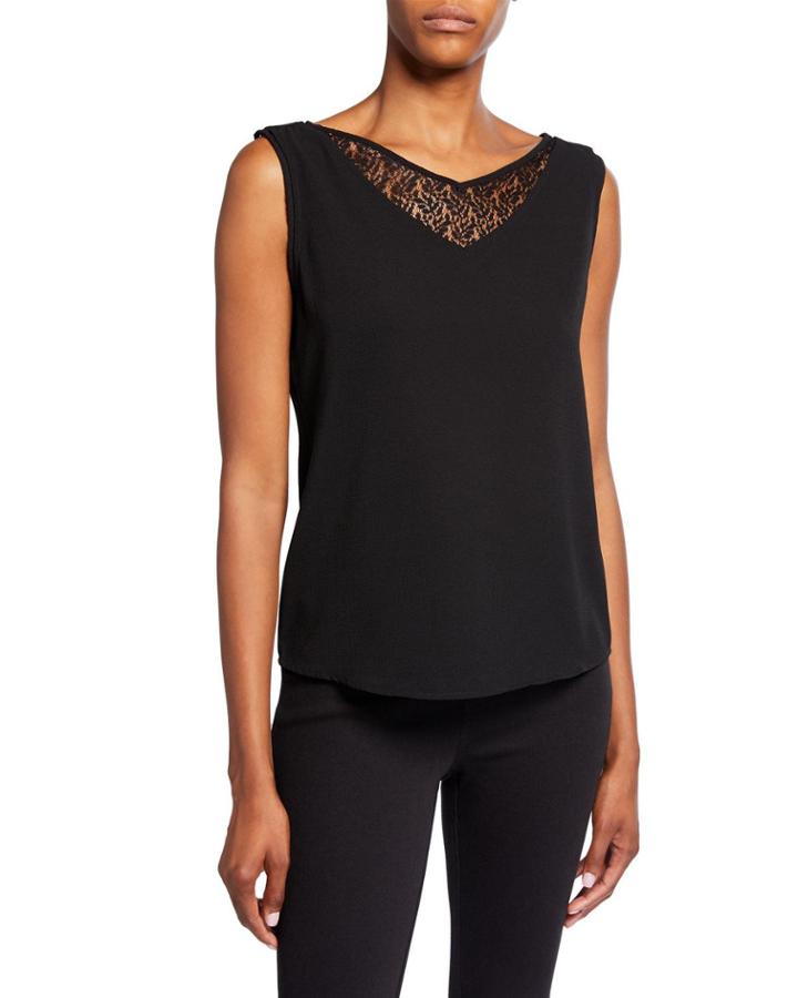 Convertible Off-the-shoulder Crepe Peasant Top