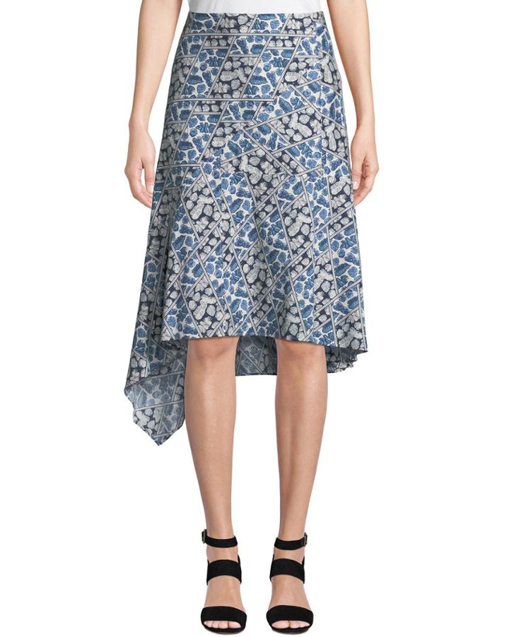 Tori Printed Asymmetric Cotton