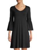 Ruched Bell Sleeve