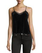 Velvet Lace-trim Camisole