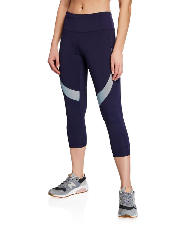 Oasi Contrast Mesh Capri