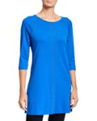3/4-sleeve Studded
