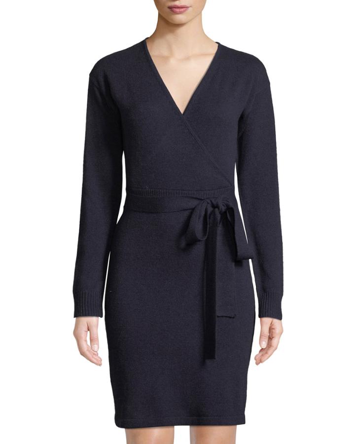 Long-sleeve Faux Wrap