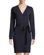 Long-sleeve Faux Wrap