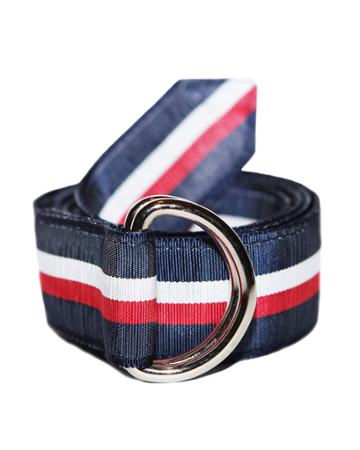 Men's Selvedge Striped Ribbon Belt