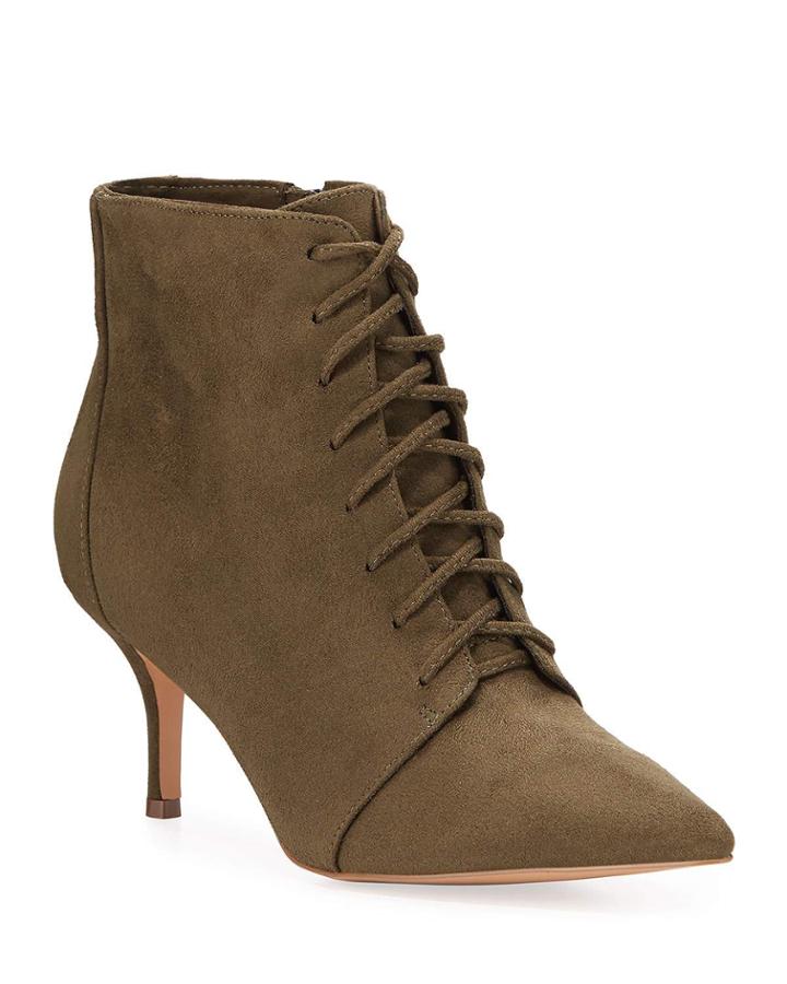 Award Microsuede Victorian Booties