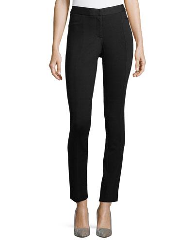 Elastic-waist Front-zip