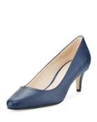 Lena Ii Lizard-embossed Mid-heel Pump,