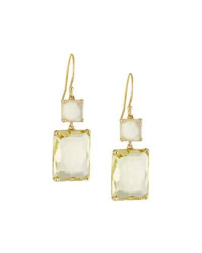 18k Rock Candy&reg; Snowman Earrings In Citrine