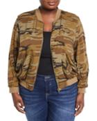 Forrest Camouflage Bomber Jacket W/ Embroidery,
