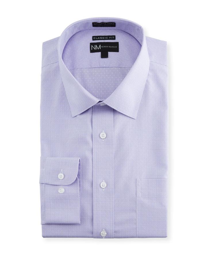 Men's Classic-fit Micro Check Dobby Dress