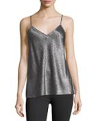 Monochrome Silk V-neck Camisole