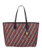 Monogrammed Leather Tote Bag