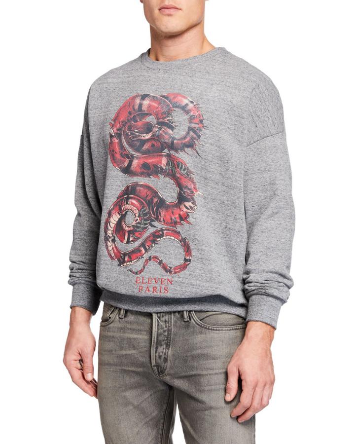 Men's Snake Graphic Print