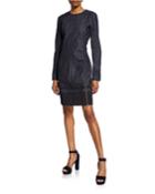 Zip-detailed A-line Dress
