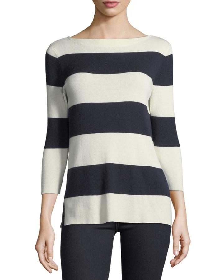 Silk-cashmere Blend Striped