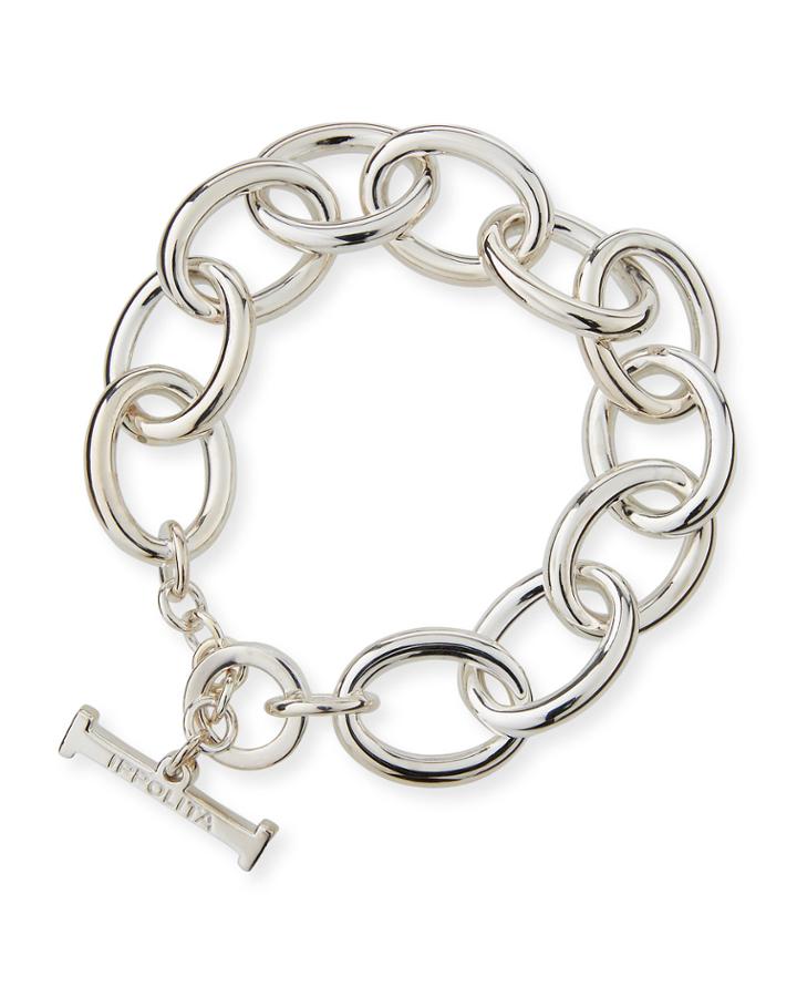 Classico Large Oval-link Toggle Bracelet