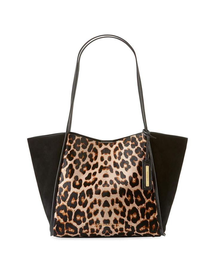 Alan Large Leopard-print Shoulder Tote Bag