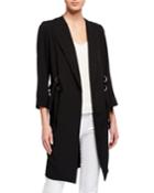 Open 3/4-sleeve Drapey