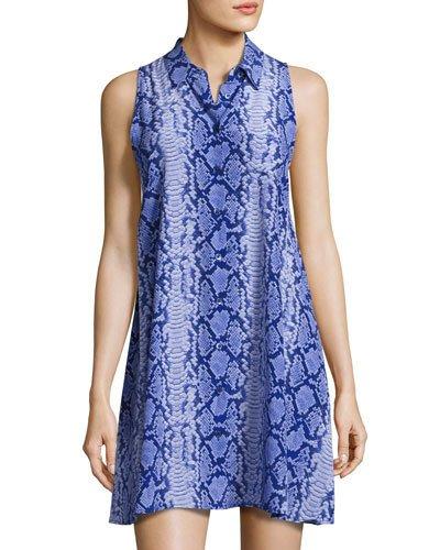Mina Snakeskin-print