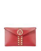 Brienne Spiked Leather Envelope Clutch Bag
