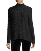 Beaded Mock-neck