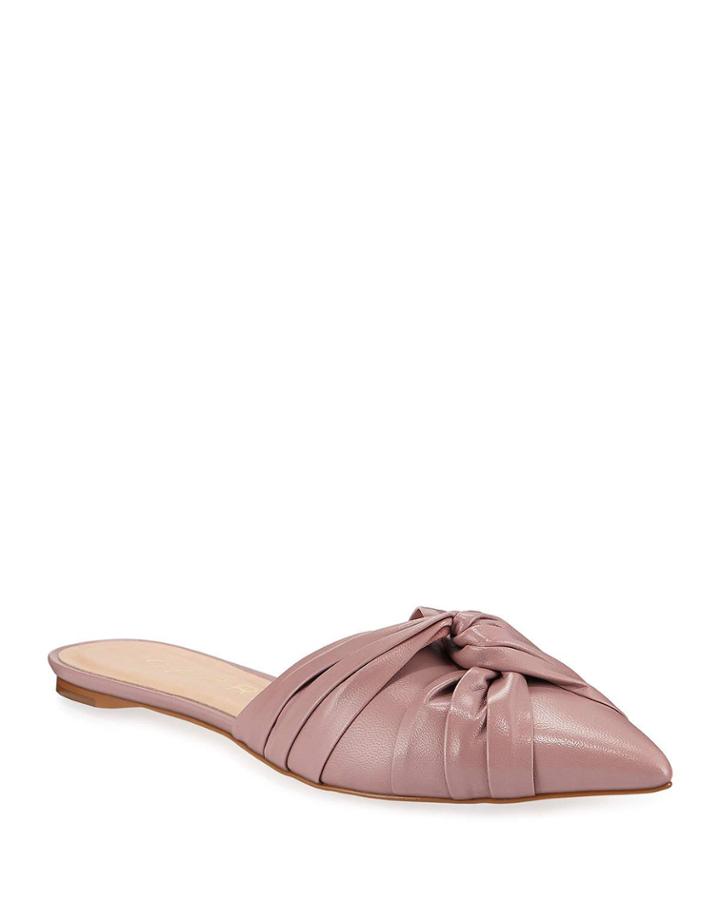 Elly Knotted Leather Flat