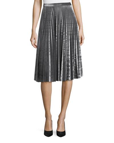 Crushed Velvet Pleated