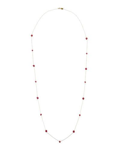 Lollipop&reg; 18k Station Necklace In Composite Ruby,