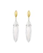 One-of-a-kind Marquise Drop Earrings, Quartz