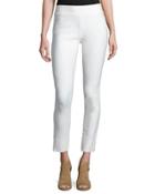 Fitted Compression Pull-on Pants, White