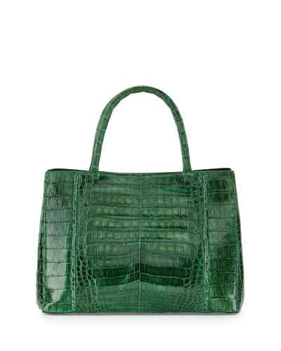 Small Sectional Crocodile Tote Bag