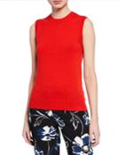 Cashmere Crew-neck Sleeveless