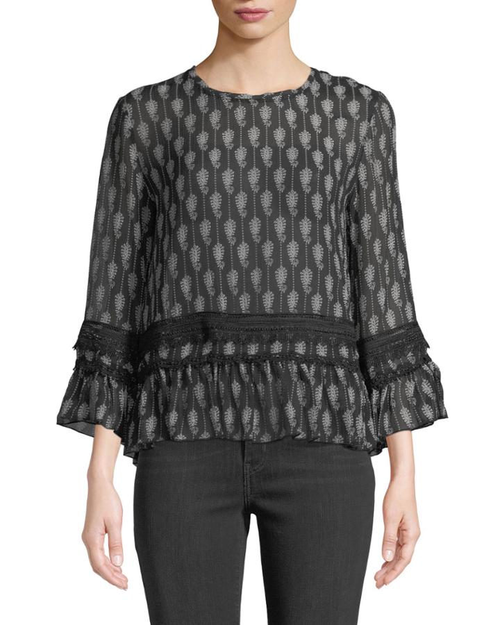 Alek Ruffle-sleeve