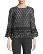 Alek Ruffle-sleeve