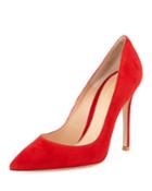 Suede Point-toe Pump