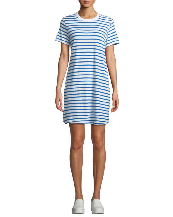 Beatnik Striped Crewneck Tee Dress