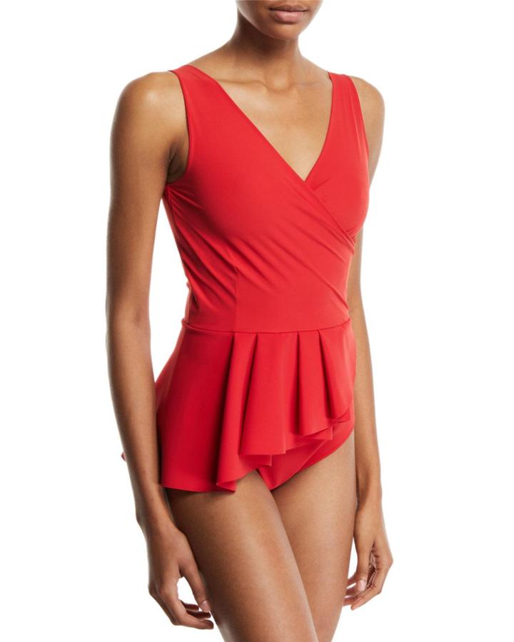 Arinette Floral Peplum One-piece