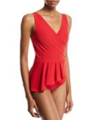 Arinette Floral Peplum One-piece
