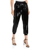 Pete Cropped Sequin Jogger Pants