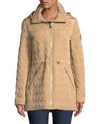 Signature Quilted Hooded Coat