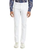 Denim Five-pocket Jeans, White