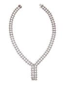 14k Diamond V Statement Necklace