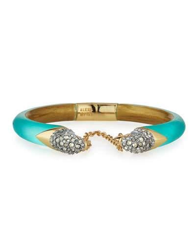 Mirrored Crystal Break-hinge Bracelet,