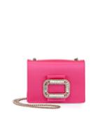 Tiffany Silk Micro-chain Shoulder Bag, Bubble Gum Pink