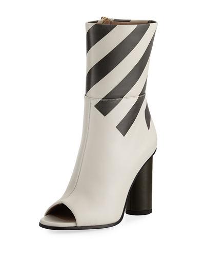 Metallic Striped High Boot